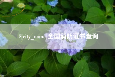定州全国消防证书查询