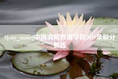 定州中国消防救援学院2019录取分数线