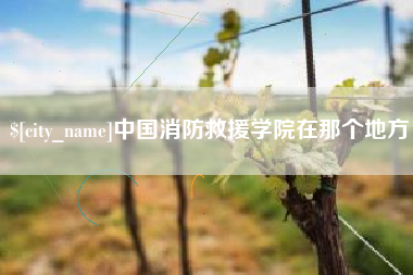 定州中国消防救援学院在那个地方