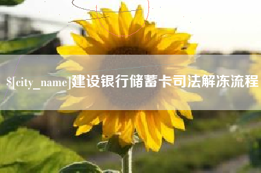 定州建设银行储蓄卡司法解冻流程