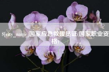 定州国家应急救援员证(国家职业资格)