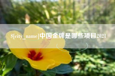 定州中国金牌是哪些项目2021