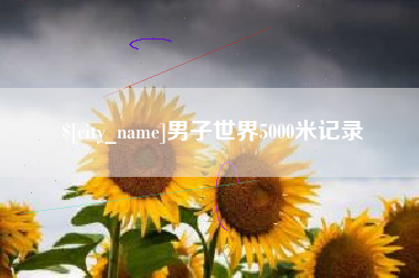定州男子世界5000米记录