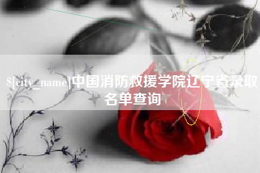定州中国消防救援学院辽宁省录取名单查询