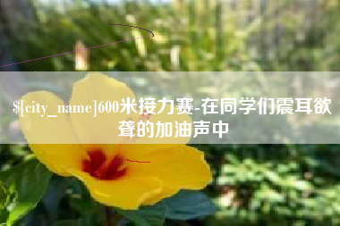 定州600米接力赛-在同学们震耳欲聋的加油声中