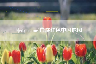 定州白底红色中国地图