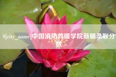 定州中国消防救援学院新疆录取分数