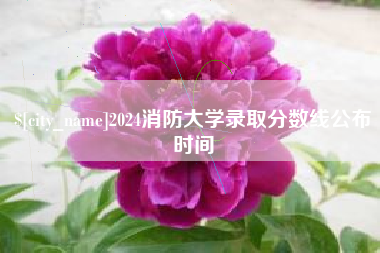 定州2024消防大学录取分数线公布时间