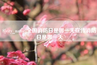定州全国消防日是哪一天宣传消防日是哪一天