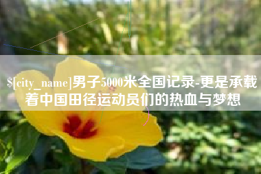 定州男子5000米全国记录-更是承载着中国田径运动员们的热血与梦想