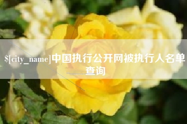 定州中国执行公开网被执行人名单查询