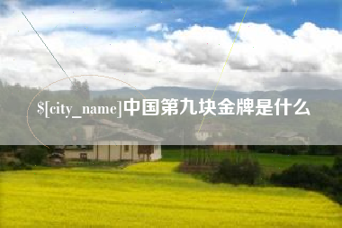 定州中国第九块金牌是什么