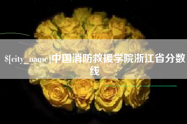 定州中国消防救援学院浙江省分数线