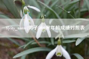 定州男子5000米年龄成绩对照表