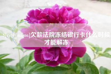 定州欠款法院冻结银行卡什么时候才能解冻