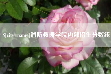 定州消防救援学院内部招生分数线