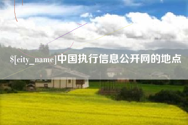 定州中国执行信息公开网的地点