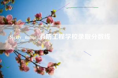定州消防工程学校录取分数线