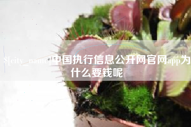 定州中国执行信息公开网官网app为什么要钱呢