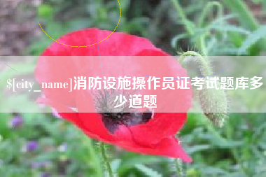 定州消防设施操作员证考试题库多少道题